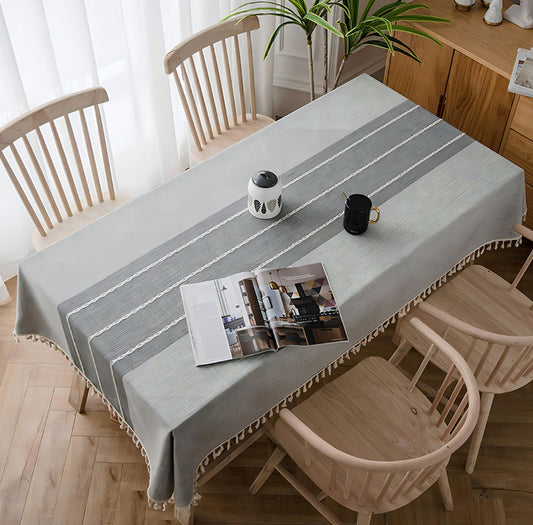 Mantel Rectangular Gris
