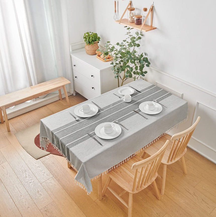 Mantel Rectangular Gris
