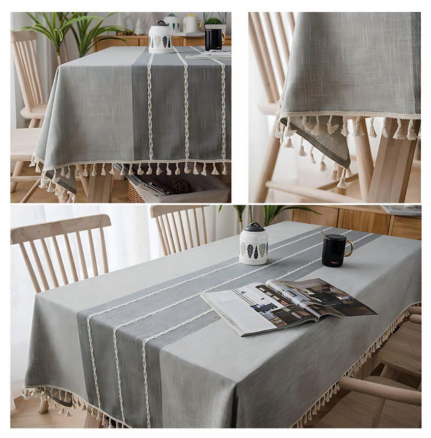 Mantel Rectangular Gris